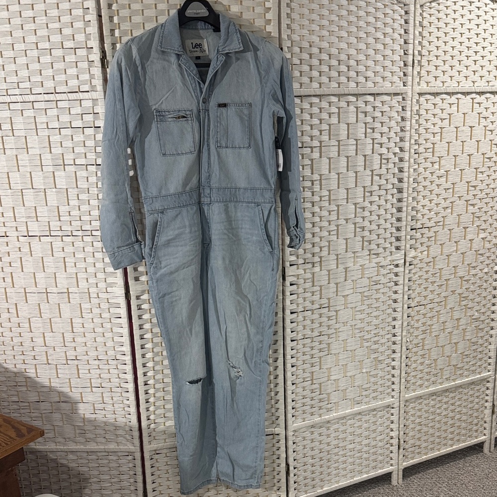 Lee Union All Light Blue Denim Coverall Overalls Jumpsuit